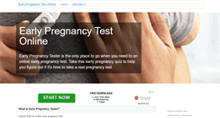 Desktop Screenshot of earlypregnancytester.com