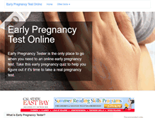 Tablet Screenshot of earlypregnancytester.com